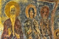 Old fresco on the wall of St.Nicholas church, Demre Royalty Free Stock Photo