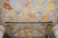 Old frescoes in Kirillo-Belozersky monastery. Royalty Free Stock Photo