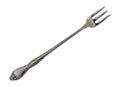 Old fruit fork isolated on a white background