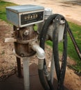 Old fuel pump meter Royalty Free Stock Photo