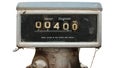 Old fuel pump meter Royalty Free Stock Photo