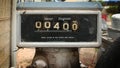 Old fuel pump meter Royalty Free Stock Photo
