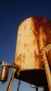 Old fuel tank on farm Royalty Free Stock Photo