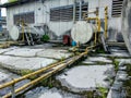 old fuel tank long time, Indonesia Royalty Free Stock Photo