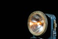 Old, functional vintage flash light from 1970 s Royalty Free Stock Photo