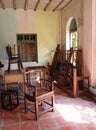 Old furniture in dilapidated old house