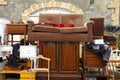 Old furniture and other staff at Jaffa flea market, Tel Aviv Royalty Free Stock Photo