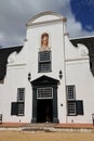 An old gable on the farm Groot Constantia in Cape Town Royalty Free Stock Photo