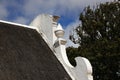 An old gable on the farm Groot Constantia in Cape Town Royalty Free Stock Photo
