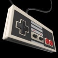 old gamepad vintage controller love gaming concept background heart render isolated