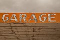 Old Garage Sign in the Desert