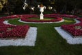 Old garden in Moscow Kremlin. UNESCO World Heritage Site. Royalty Free Stock Photo