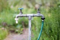 Old garden tap Royalty Free Stock Photo