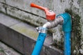 Old gardening faucet Royalty Free Stock Photo