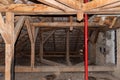 Old garret, attic loft. Empty and haunted attic