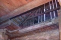 Old garret, attic loft / roof construction