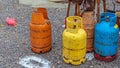 Old Gas Cylinders Royalty Free Stock Photo