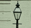 Old gas lantern near the theater where President Lincoln was assassinated. Royalty Free Stock Photo