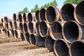 Old gas pipes Royalty Free Stock Photo
