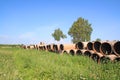 Old gas pipes Royalty Free Stock Photo