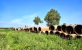 Old gas pipes Royalty Free Stock Photo