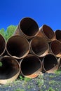 Old gas pipes Royalty Free Stock Photo