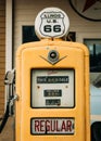 Old gas pump at Franks Old Station, on Route 66 in Williamsville, Illinois