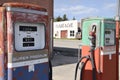 Old gas pumps Royalty Free Stock Photo