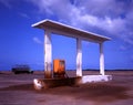 Old gas station at Yemen border Royalty Free Stock Photo