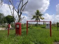 Old gasoline pump