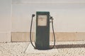 Old gasoline pump and oil dispenser Royalty Free Stock Photo