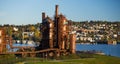 Iconic Structures Gasworks Park Royalty Free Stock Photo