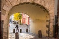 Old gate in Riga, Latvia Royalty Free Stock Photo