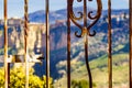 Old gate and Ronda town  Andalusia  Spain Royalty Free Stock Photo