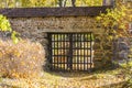 Old gate in Trakai Castle in the fall. Lithuania Royalty Free Stock Photo