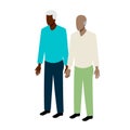 Old gay isometric couple