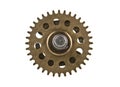 Old gear isolated on white Royalty Free Stock Photo