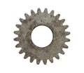 Old gear wheel rusty cogwheel