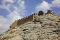 Old Genoese fortress XI century in Sudak. Crimea. Ukraine Royalty Free Stock Photo