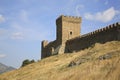 Old Genoese fortress XI century in Sudak. Crimea. Ukraine Royalty Free Stock Photo