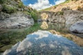 Old Genovese bridge near Asco Corsica Royalty Free Stock Photo