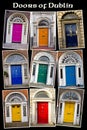 Old Georgian Doors of Dublin Royalty Free Stock Photo