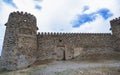 Georgia - June 2019. Old Georgian fortress. Stone walls of the tower in Georgia. Kakhetia Royalty Free Stock Photo