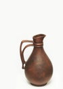 Old jug isolated on white background Royalty Free Stock Photo