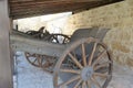 Old german artillery guns in Larnaca castle. Royalty Free Stock Photo