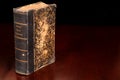 Old German bible standing on a table Royalty Free Stock Photo