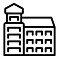 Old german building icon outline vector. Germany munich Royalty Free Stock Photo