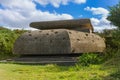 Old German bunker at Longues-Sur-Mer - Normandy France Royalty Free Stock Photo