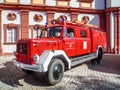 Old german fire brigade car - Magirus Deutz Royalty Free Stock Photo