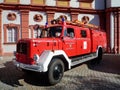 Old german fire brigade car - Magirus Deutz Royalty Free Stock Photo